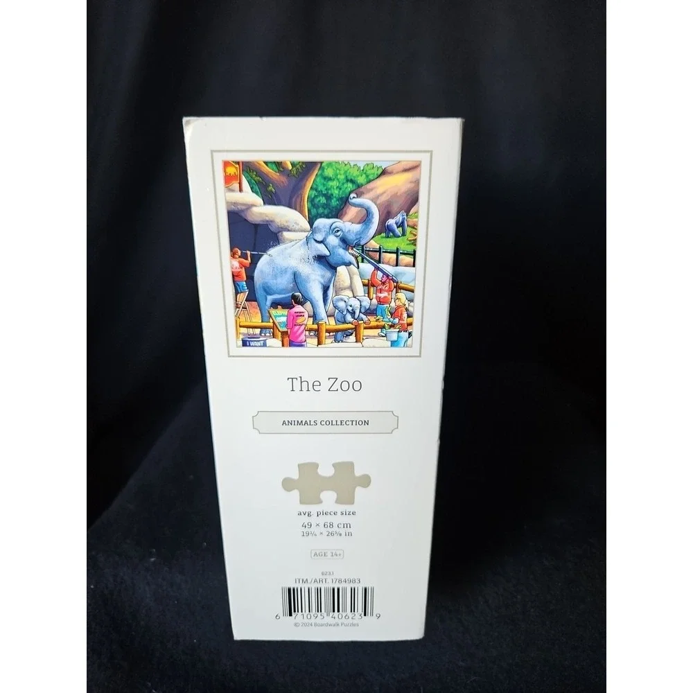 Boardwalk jigsaw puzzle;  The Zoo by James Poai;  1000‎ pcs
